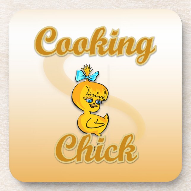 Cooking Chick Coaster (Front)