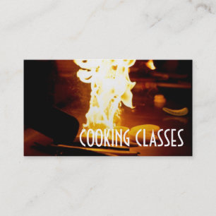 Cooking Classes Restaurant Bar Iron Chef Business Card
