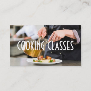 Cooking Classes Restaurant Bar Iron Chef Business Card