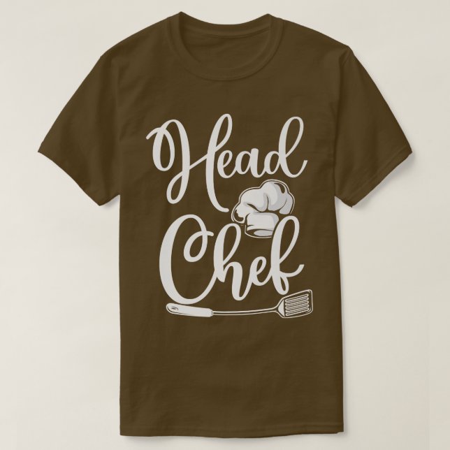 Cooking Cook Kitchen Head Chef T-Shirt (Design Front)
