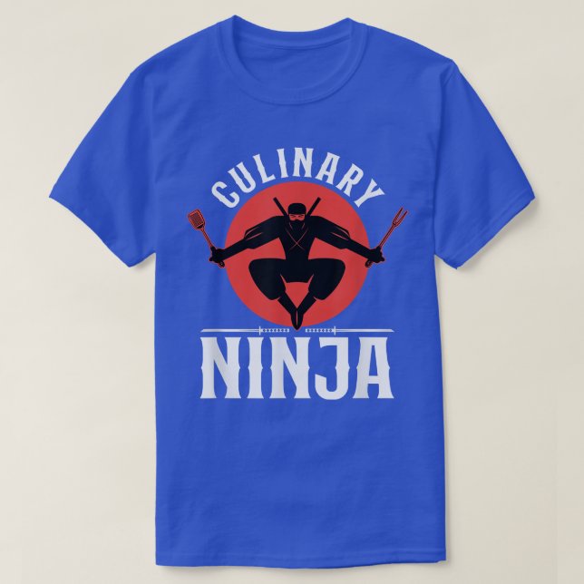 Cooking Cook Ninja Kitchen Chef  T-Shirt (Design Front)