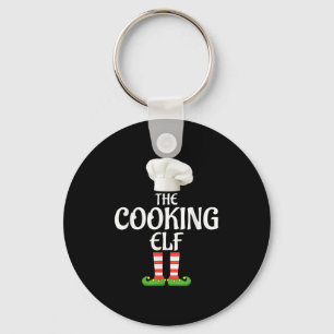 Cooking Elf Matching Family Group Christmas Party  Keychain