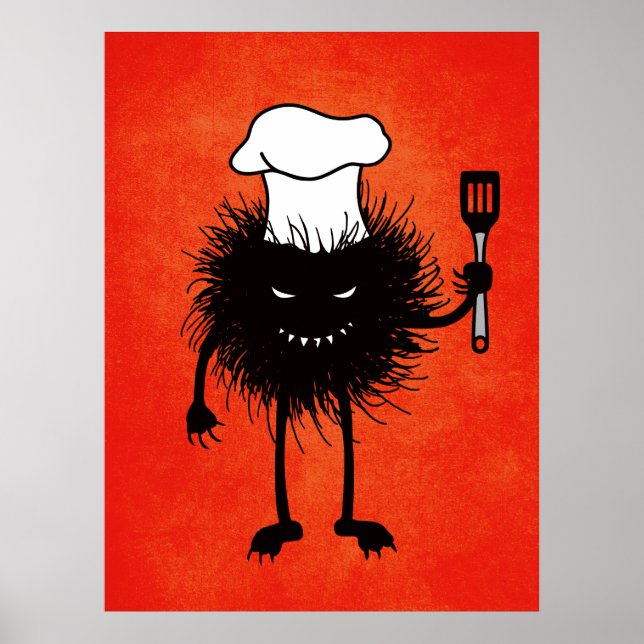 Cooking Evil Creature Halloween Poster (Front)