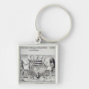 Cooking Fish Keychain