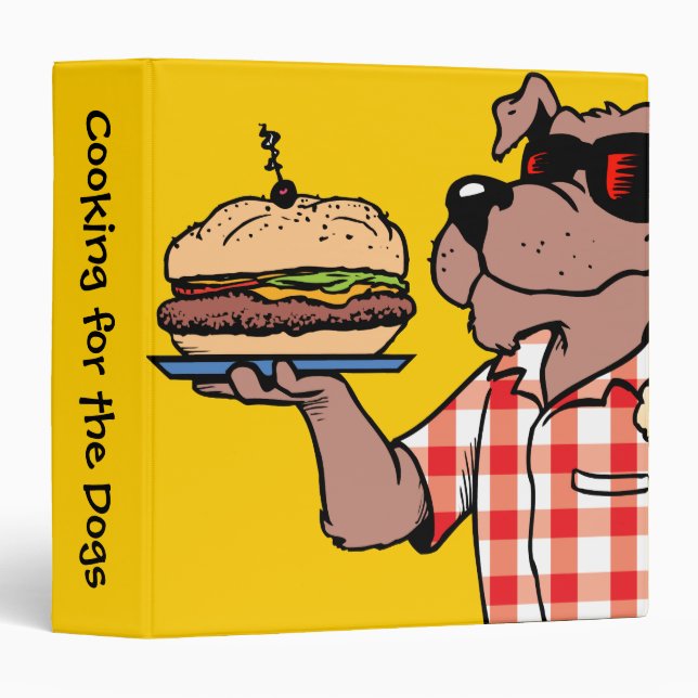 Cooking for the Dogs Recipe Binder (Front/Spine)
