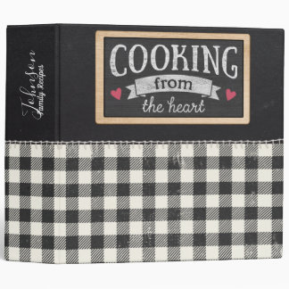 Cooking From the Heart Large Recipe Binder