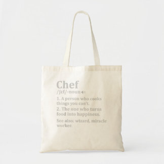 Cooking Gifts Chefs Chef Definition Tote Bag