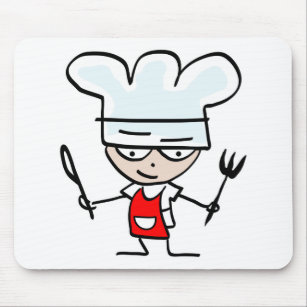 Cooking gifts with funny cartoon - Humourous desig Mouse Pad