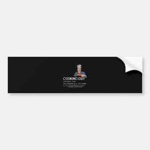 Cooking Guy Definition Bumper Sticker