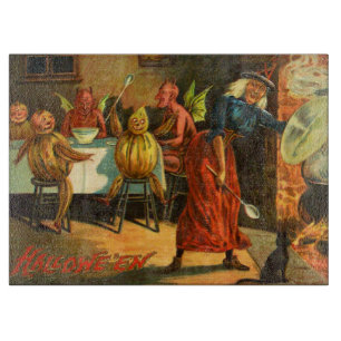 Cooking Halloween Witch Cutting Board