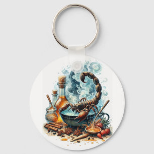 Cooking Happy Scorpion Keychain