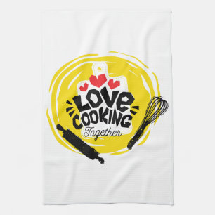 Cooking Harmony: Love in the Kitchen Towel