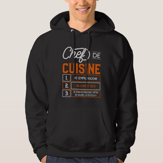 Cooking  Idea For A Chef Rule Hoodie (Front)