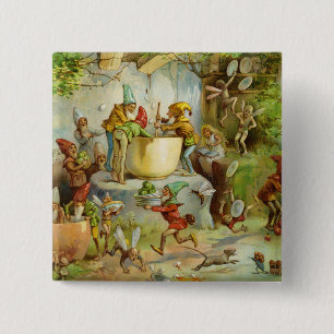Cooking In The Gnome Kitchen 2 Inch Square Button