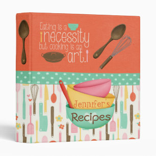 Cooking Is An Art Recipe Binder