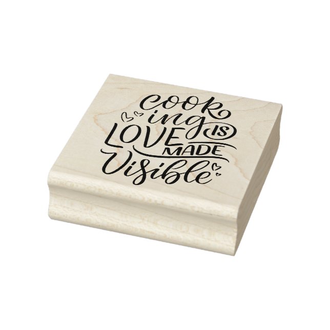 Cooking is Love made Visible Rubber Stamp (Stamp)