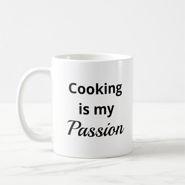 Cooking is my passion Coffee Mug (Left)