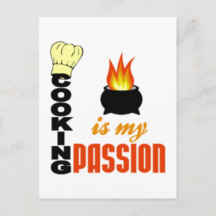Cooking Is My Passion postcard