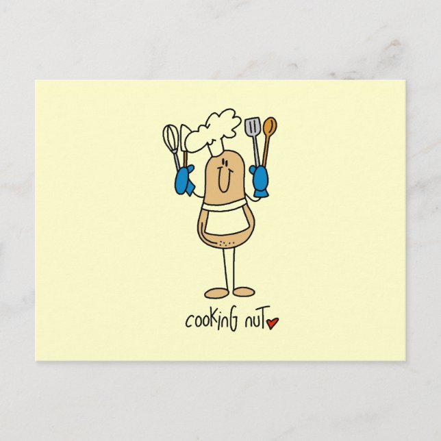 Cooking Nut T-shirts and Gifts Postcard (Front)