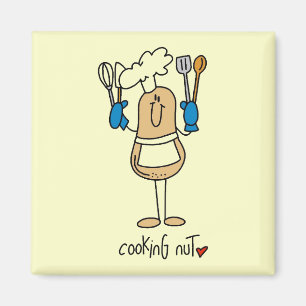 Cooking Nut Tshirts and Gifts Magnet