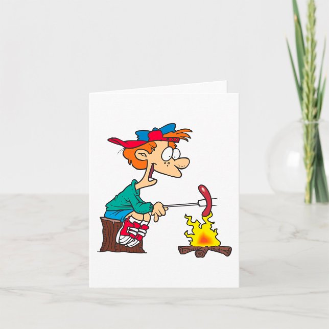 Cooking On A Campfire Card (Creator Uploaded)