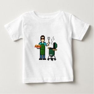 Cooking on the BGE grill Baby T-Shirt