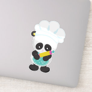 Cooking Panda, Baking Panda, Apron, Rolling Pin