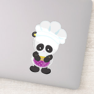 Cooking Panda, Baking Panda, Panda With Pie, Apron