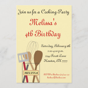 Cooking Party Invitation
