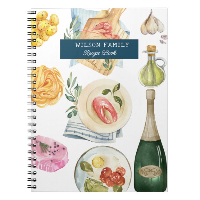 Cooking Personalized Family Recipe Book (Front)