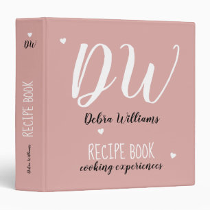 cooking pink mom recipe book binder