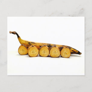 Cooking plantain postcard