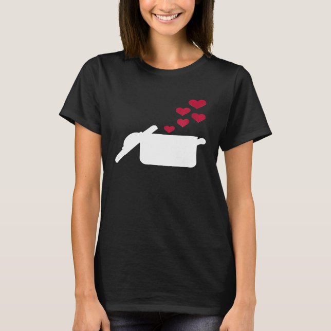 Cooking Pot Heart T-Shirt (Front)
