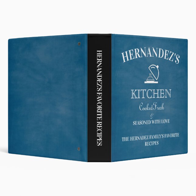 Cooking Recipes I Blue Binder (Background)