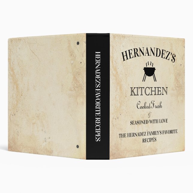 Cooking Recipes I Rustic Binder (Background)