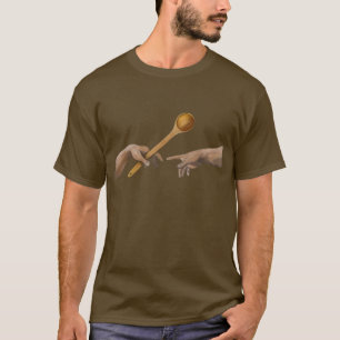 Cooking Spoon The Creation of Adam Michelangelos H T-Shirt
