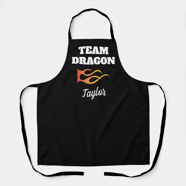Cooking team name and logo competition apron (Front)