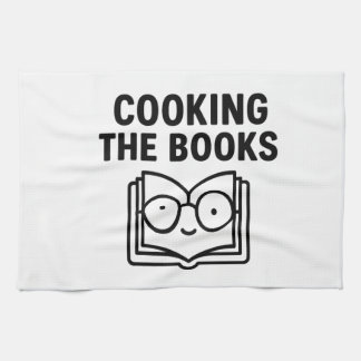 Cooking the Books - Funny Accounting Pun Kitchen Towel
