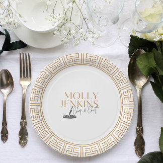 Cooking theme bachelorette Party  Paper Plate