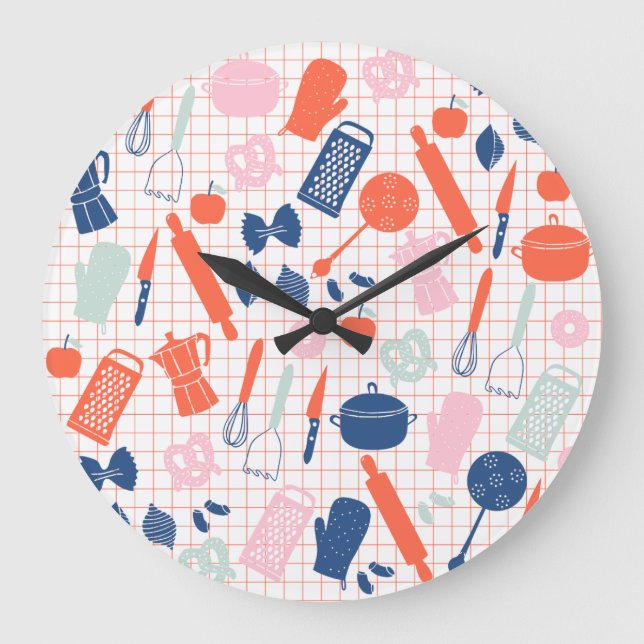 Cooking Tools Wall Clock (Front)