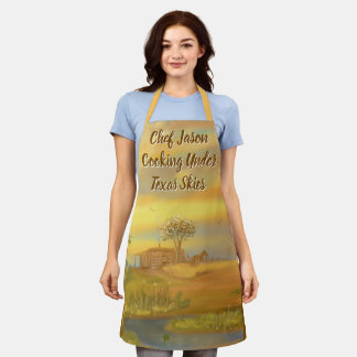 Cooking Under Texas Skies Apron
