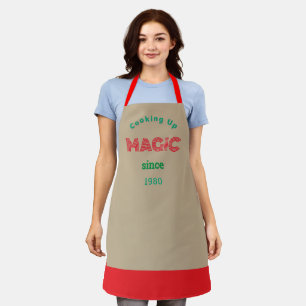 Cooking up Magic since - khaki Apron