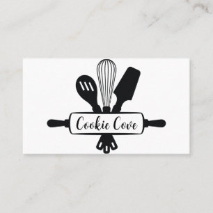 cooking utensils home bakery business cards