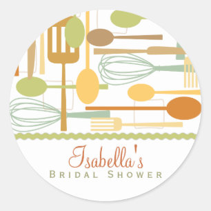 Cooking Utensils Kitchen Shower Favour Sticker