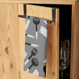 Cooking Utensils Pattern Kitchen Towel