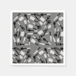 Cooking Utensils Pattern Napkin