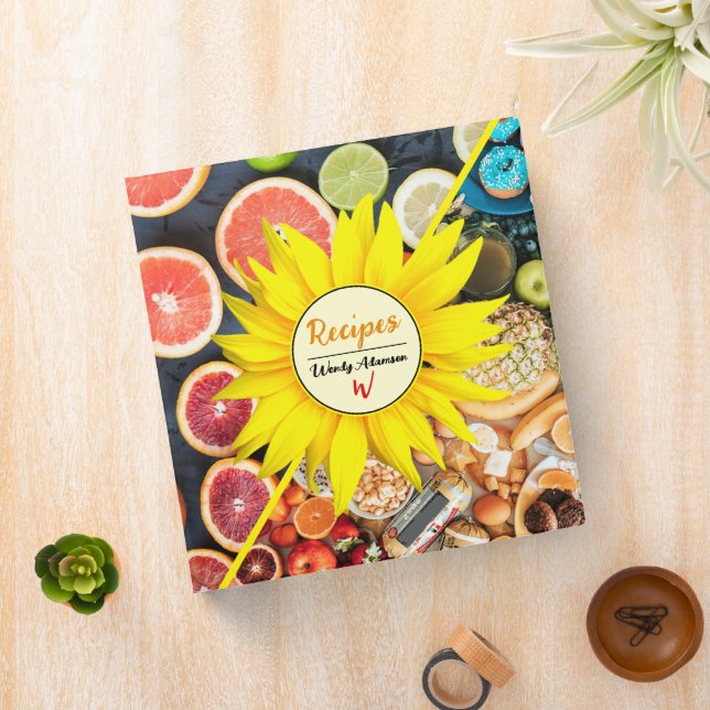 Cooking Vegetables & Fruits  | Rustic Sunflower Binder (In Situ)