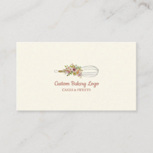 Cooking Whisk Pastry Chef Business Card