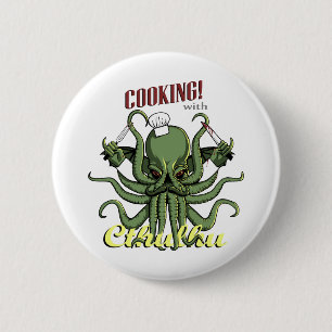 Cooking with Cthulhu 2 Inch Round Button