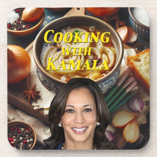 Cooking With Kamala Coaster (Front)
